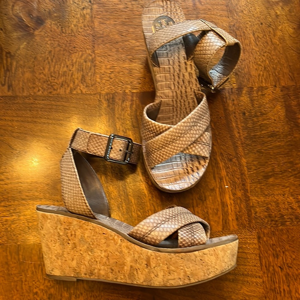 Tory Burch Lizard Platform Sandals